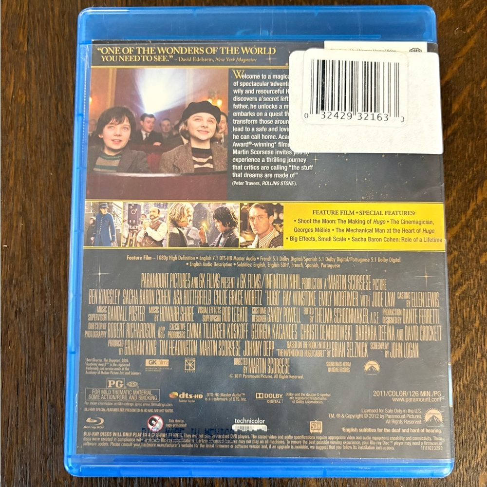 Hugo Blu-ray Disc - Picture 2 of 3